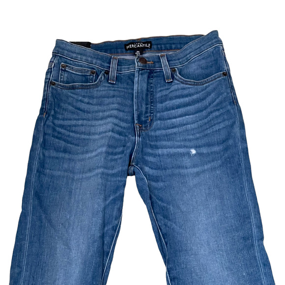 J. Crew Womens High-Rise Skinny Jeans Size 26 Distressed Stretch Denim 27X28 - Picture 2 of 5